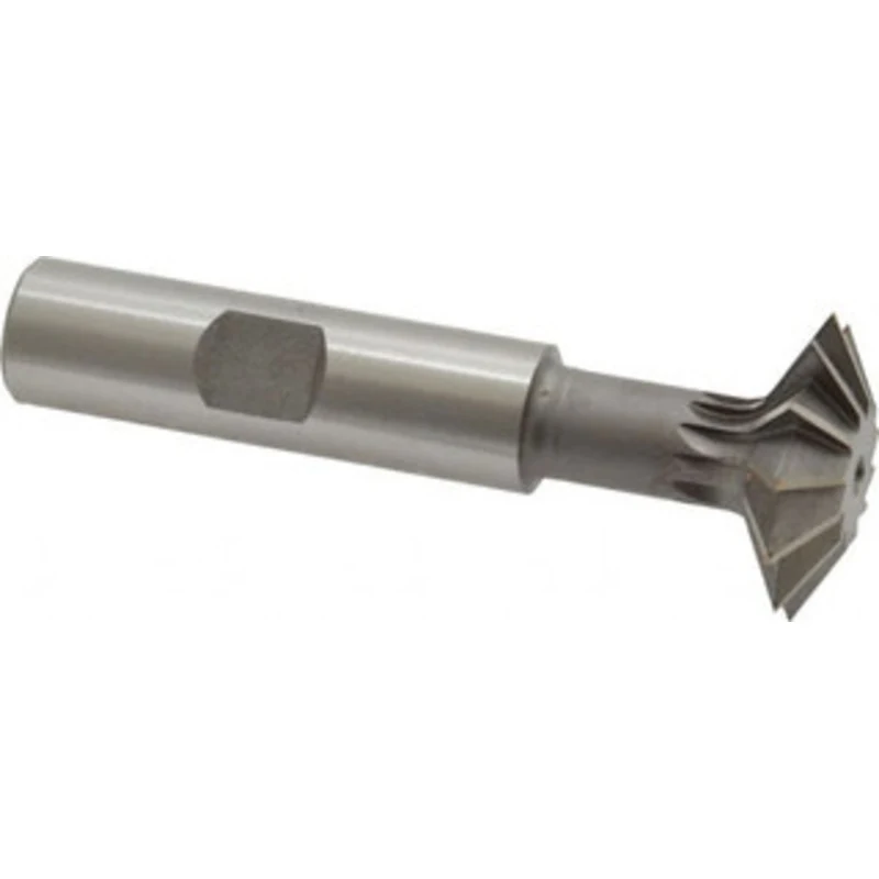 Made in USA 1 1 Cut Diam, 5/16 Cut Width, 1/2 Shank, High Speed Steel Double-Angle Cutter Uncoated, 2-27/32 OAL, Weld...